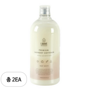 아이보브 프리미엄 고농축 화이트 섬유유연제, 1000ml, 2개