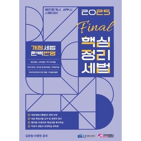 2025 FINAL 핵심정리 세법:공인회계사/세무사 시험대비, 2025 FINAL 핵심정리 세법, 김문철, 이병현(저), 가치산책컴퍼니