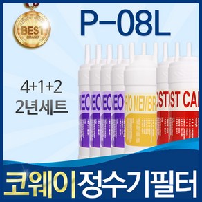 코웨이 P-08L 고품질 정수기 필터 호환 2년관리세트, 1개