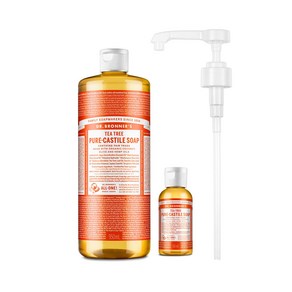 닥터브로너스 캐스틸 솝 티트리 950ml+60ml+펌프 세트, 1.01kg, 1세트