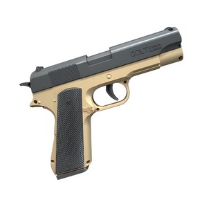 UB 콜트 M1911 탄피 배출 너프건 자동 연사 권총, 1개, 골드 블랙