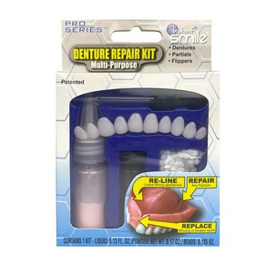 Instant Smile Multi Pupose Dentue Repai Kit Instant Smile 다목적 덴처 수리 키트, 1개