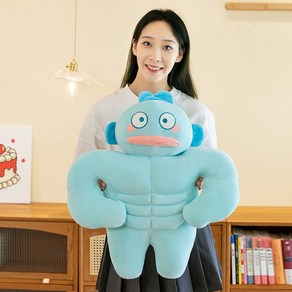 에이엔니우 산리오 근육 한교동 봉제인형 대형, 40cm, 1개