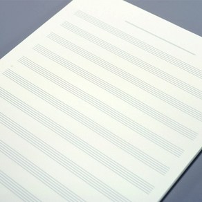 이글바인더 A4 30공 미타공 음악 작곡 12줄 오선지 악보 노트 50매, 미색 미타공 50매