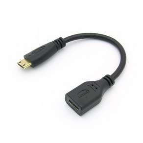 miniHDMI to HDMI 15cm 변환 젠더 케이블 BS946, 상세페이지 참조, 1개