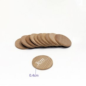 안내판 만들기 3cm-6cm 나무원형 목제토큰 diy나무공예 우드칩, 6cm×0.4cm 10개