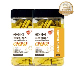 케어바이 프로틴치즈 강아지 유산균 가수분해간식 알러지 노즈워크, 350g, 2개, 유청단백