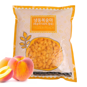 푸드야식품 냉동 복숭아 다이스, 1kg x 10봉, 1개