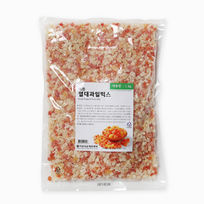 이든 열대과일믹스 1kg 열대과일 건과일믹스 빙수 까페 베이킹 간식 주전부리, 1개