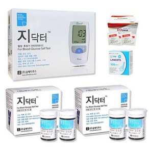 지닥터 혈당계 세트 AGM-4000 (시험지/침/솜 각100매), 지닥터 혈당계 세트 AGM-4000 (시험지/침/솜 각