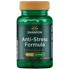 스완슨 안티 스트레스 락티움 60정 Swanson s Anti-Stess Fomula 167mg 60 capsules, 1세트