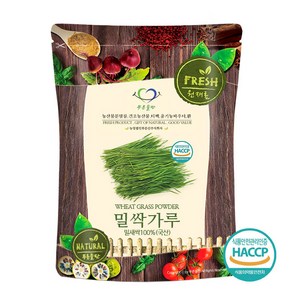 푸른들판 국산 밀싹 분말 가루 100% HACCP 인증 밀새싹 밀순 밀싹순 파우더