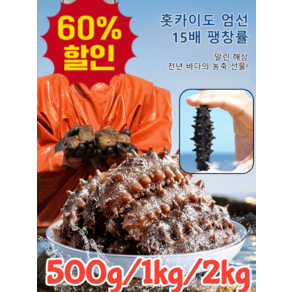 [홋카이도 엄선 15배 팽창률] 말린 해삼 산지직송 수입산 건해삼채 자연산 해삼 1kg 해삼 말린것, 20개입 [2-2.5cm], 1개