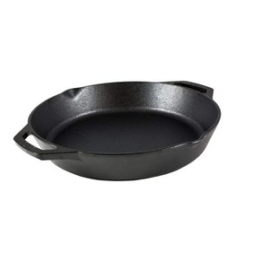 LODGE 미국 수입 쉽지 않다 접착 다이캐스팅냄비 스테이크바 볶음팬 플랫 통용 1338, L10SKL-30cm, 1개