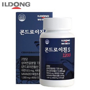 일동 콘드로이친 S 1200mg 상어연골, 1개, 60정