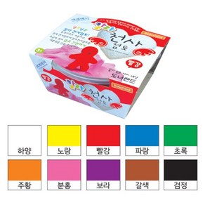 도너랜드 칼라천사점토 30g 미술놀이 클레이만들기, 검정