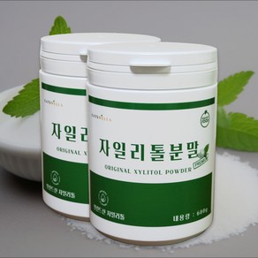 프리미엄 핀란드산 100% 자일리톨 크리스탈 가루 분말, 2개, 600g