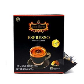 티엔아이킹커피 에스프레소 인스턴트 커피 TNI KING COFFEE Espesso 250g [정품], 4개, 100개입, 2.5g