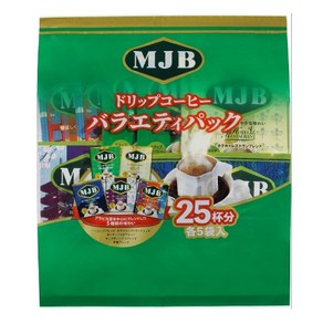 MJB 드립 커피 버라이어티 팩 아라비카콩 8gx25P, 25개입, 1개, 200g