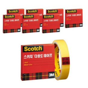 스카치 다용도 테이프 리필 500 18mm x 20m, 40개