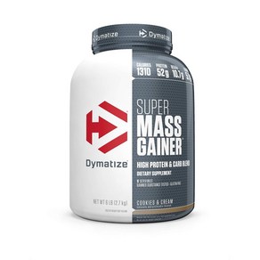 Dymatize Supe Mass Gaine 다이마타이즈 수퍼 매스 게이너 프로틴 파우더 쿠키앤크림 맛 2.7kg, 1개