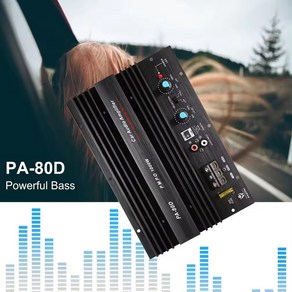 카앰프 1000W 자동차 앰프 보드 12V 모노 스테레오 서라운드 파워 서브 우퍼 스피커 Modi, 1개