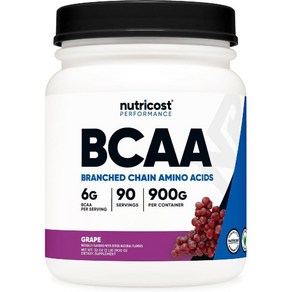 뉴트리코스트 BCAA 파우더 류신 이소류신 발린 포도맛 900g, 1개