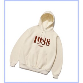 DEFAULT VALUE [기모] 1988 Applique Hoodie Ivoy