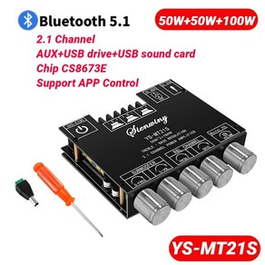 XY-S350H App Contol 220Wx2+350W Amplifie Boad 2.1 Dual Channel Bluetooth-Compatible 5.1 Audio, 02 YS-MT21S