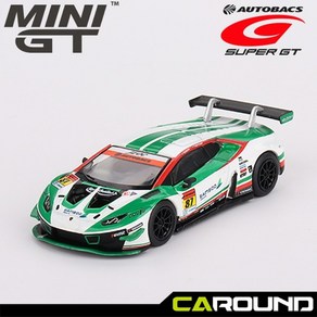 미니지티(571) 1:64 람보르기니 우라칸 GT3 EVO No.87 JLOC 2022 슈퍼GT 시리즈 - 일본특별모델 (JAPAN Exclusive), 1개