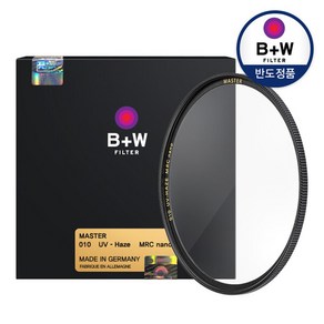 [본사공식] [B+W] 010 UV nano 82mm MRC MASTER 카메라 렌즈 필터, 상세 설명 참조, 1개