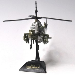 1/100 보잉 AH-64 아파치 롱보우 헬리콥터 비행기모형장난감, 본상품선택, 1개