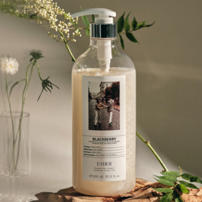 에테르 어메니티 퍼퓸 바디워시, 블랙베리앤베이향, 1개, 1000ml