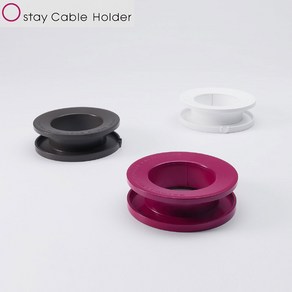 Ostay cable Holde 오스테이 드라이기 헤어 관리 제품 케이블 정리 홀더, 차콜 블랙, 1개