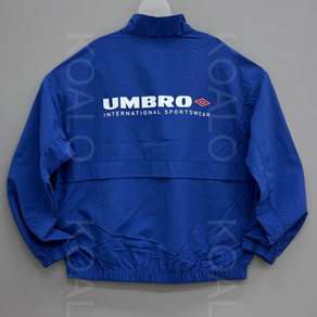 [국내백화점판] UMBRO 엄브로 25신상 클래식 웜업 바람막이 자켓 긴팔 셋업 (블루)
