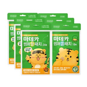 동국제약 마데카 썸머 향 패치(24매) + 썸머 겔 패치(18매) 여름 야외활동 필수템 의약외품 하이드로겔 천연아로마오일 썸머패치, 3세트