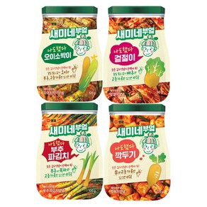 새미네부엌 양념 4종세트(오이소박이+겉절이+부추파김치+깍두기), 1개