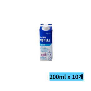 웰라이프 뉴케어 액티브 밀크맛, 200ml, 10개