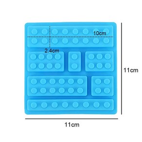 재미있는 로봇용 실리콘 캔들 몰드 빌딩 블록 초콜릿 케이크 아이, 1개, 3.Tetis 3