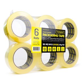 [TENDO 신제품] 텐도 중포장용 아크릴 테이프 6개 세트 48mm X 80m