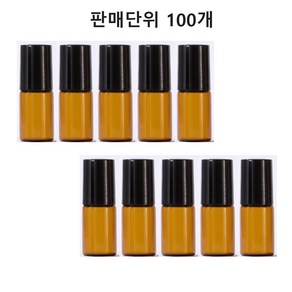 모든유통 갈색 롤온 향수 공병 3ml 아로마 공병 100개묶음