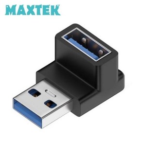 맥스텍 MT462 USB3.2 M/F 연장젠더 상향 90도꺽임10Gbps, 1개