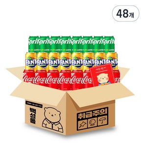 [백성] 식당 가게 업소용 음료수 뚱캔 최신제조 안전포장, 48개, 355ml