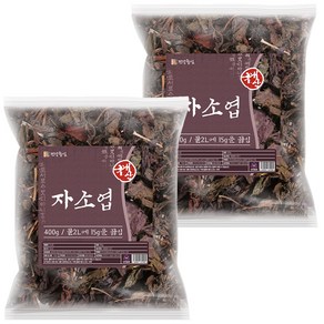 건강중심 국산 말린 자소엽 400g 차조기잎 차, 2개