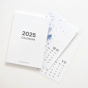 2025년 캘리그라피 무지 탁상 달력 DIY 만들기 10개, 1세트