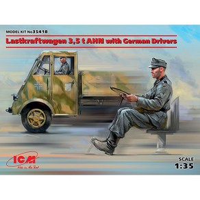 ICM Lastkraftwagen 3.5 t AHN with German Drivers 프라모델 35418 1/35