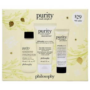 필로소피 퓨리티 크림 클레이마스트 클렌저 3종 Philosophy Puity Made Simple 3-Piece Set, 1개, 180ml