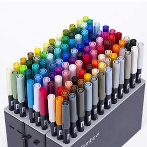 톰보(Tombow) 연필 붓펜 듀얼 브러시펜 ABT 총 108색 세트, 1개, 1개