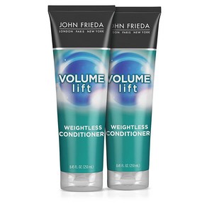 John Frieda Volume Lift 헤어 컨디셔너 염색 모발에 안전 가늘거나 평평한 모발용 239.6g(8.5온스) (2팩)