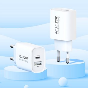 갤럭시S21 G991 초고속충전기 25W 2포트 USB CtoC 듀얼충전기 PPS PD초고속충전기 PD급속충전기 C타입 충전기, CtoC케이블(1.2M), 1개